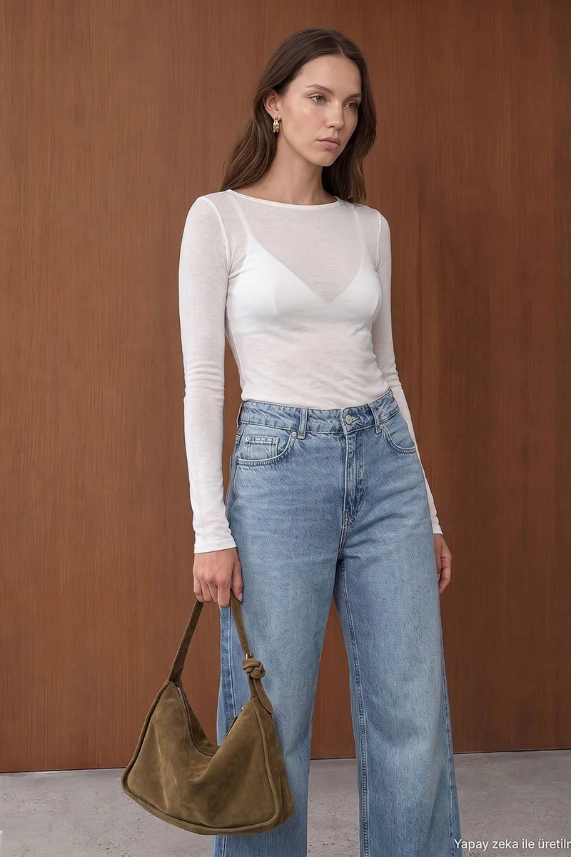 ديلفين DILVIN Women’s Straight-Leg Jeans
