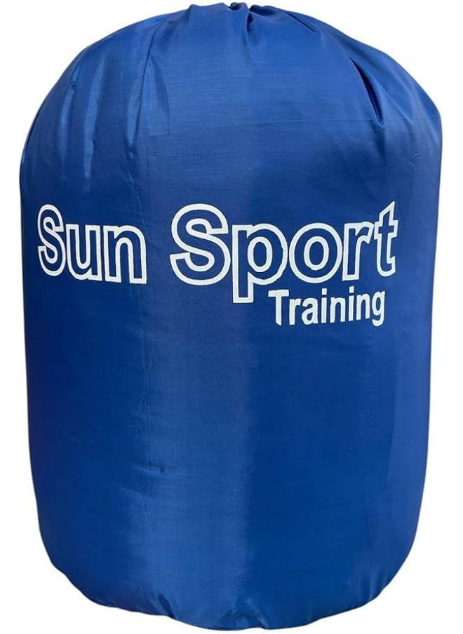 Generic Adult Sleeping Bag Compact Pack with Carry Bag Lightweight Soft Thick Warm for Outdoor and Indoor Use (Blue)  - Image 1