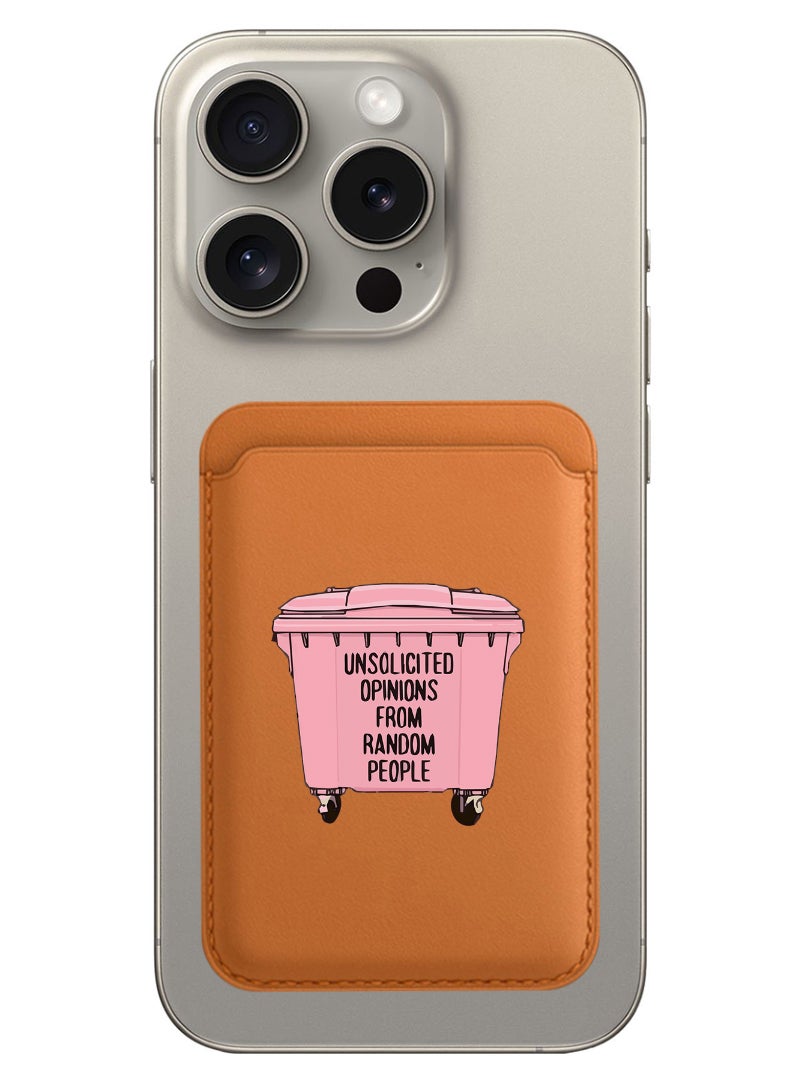 Theodor Magnetic Wallet, Compatible with MagSafe Wallet, for iPhone Wallet, for iPhone 16/15/14/13/12 Series, Not for iPhone 13/12 mini, 3 Card Holder, Vegan Leather, Brown - Opinions - Image 1