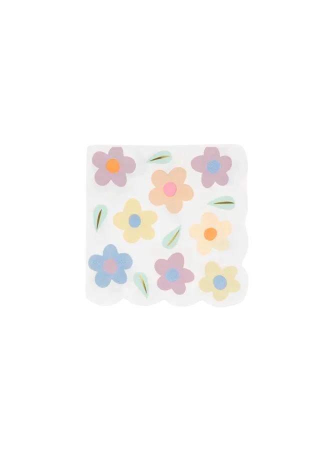 Meri Meri Happy Flowers Small Napkins