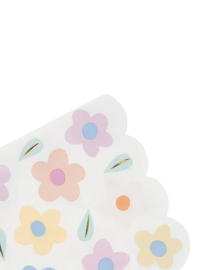 Meri Meri Happy Flowers Small Napkins