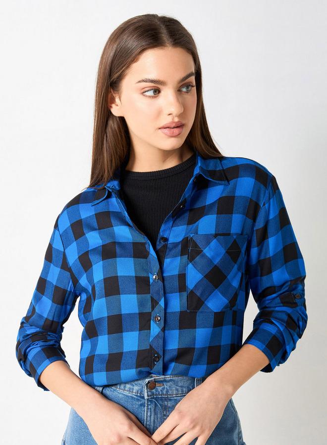 لي كوبر قميص محدد بأكمام طويلة - Image 1