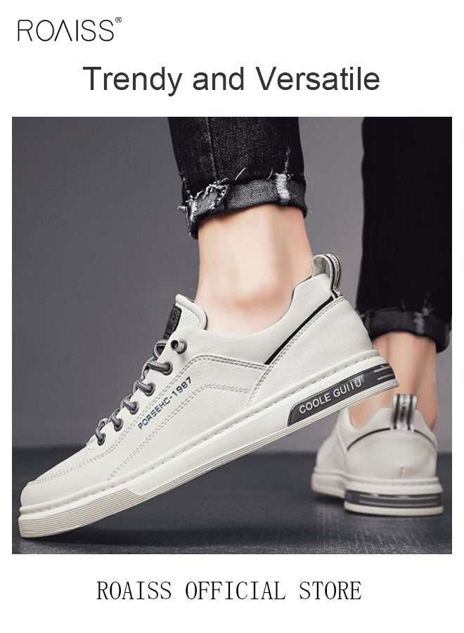 رويس أحذية أنيقة للرجال، أحذية منخفضة الرقبة، أحذية رياضية غير رسمية متعددة الاستخدامات للرجال، أحذية رياضية مريحة بنعال مانعة للانزلاق، مناسبة للارتداء اليومي والأنشطة الخارجية - Image 4