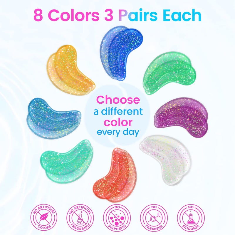 Onespring Eye Masks (48 Pairs) - Face Masks Skincare, Undereye Patches for Puffy Eyes, Dark Circles, Wrinkles, Collagen Eye Gels for Bridesmaid - Gifts for Women, Bachelorette Party Favors - Image 5