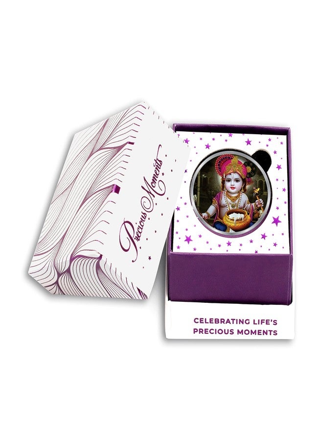 ACPL Precious Moments BIS Hallmarked Silver Coin Ladoo Gopal Krishna 10gram 999 Pure - Image 3