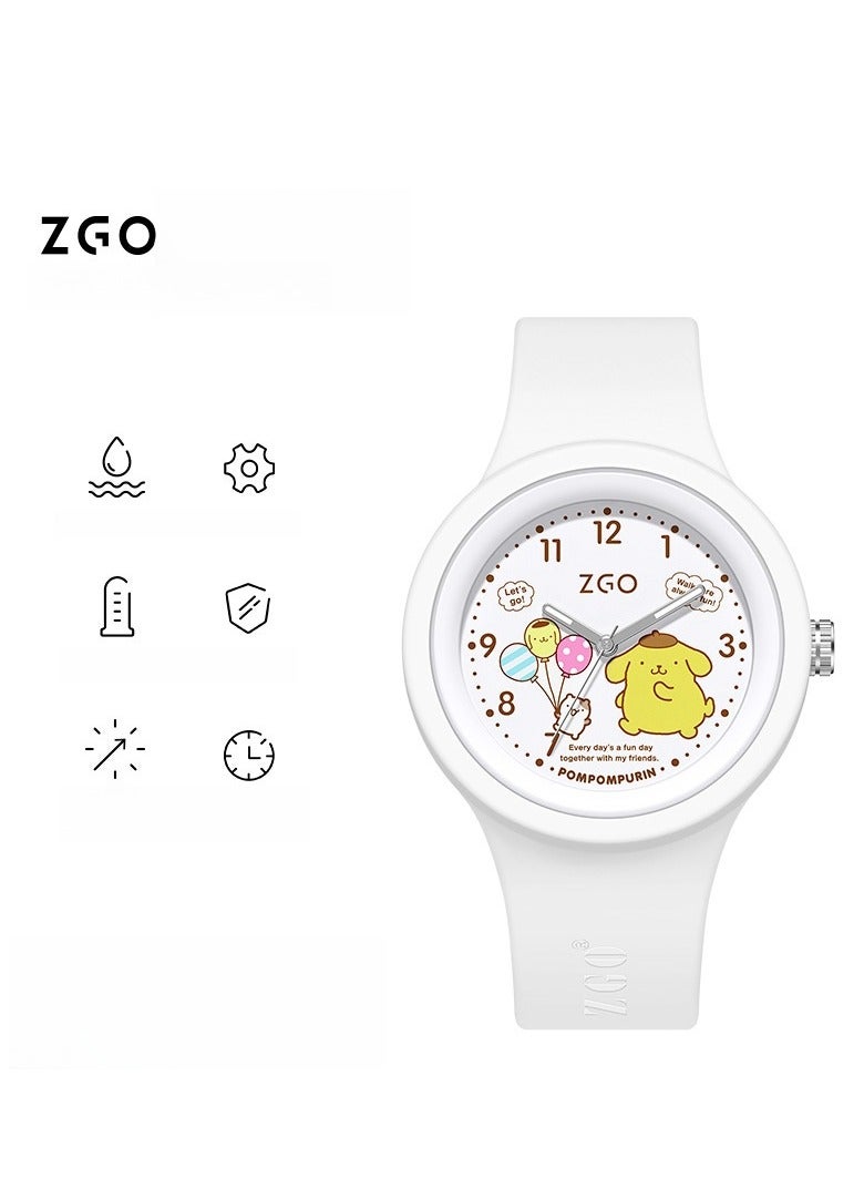 ZGO Children's School Start Gift Watch, Student Style Watch, Cute Cartoon Silicone Watch - Image 1