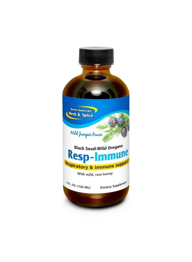 NORTH AMERICAN HERB & SPICE Resp-Immune - 4 oz - Respiratory & Immune Support - Black Seed, Oregano P73 Oil & Raw Honey - Mycellized for Optimal Absorption - Non-GMO - 78 Servings - Image 1