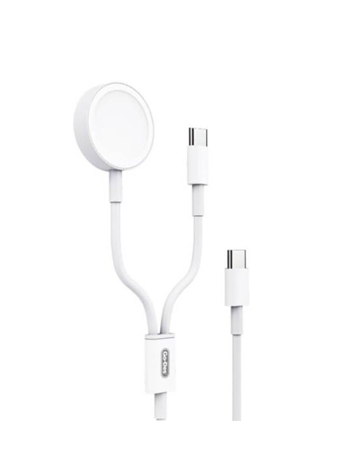 GO-DES Go Des GD-UC603 2in1 Magnetic Wireless Type-C PD Fast Charging Cable 65W 1.2M - Image 2