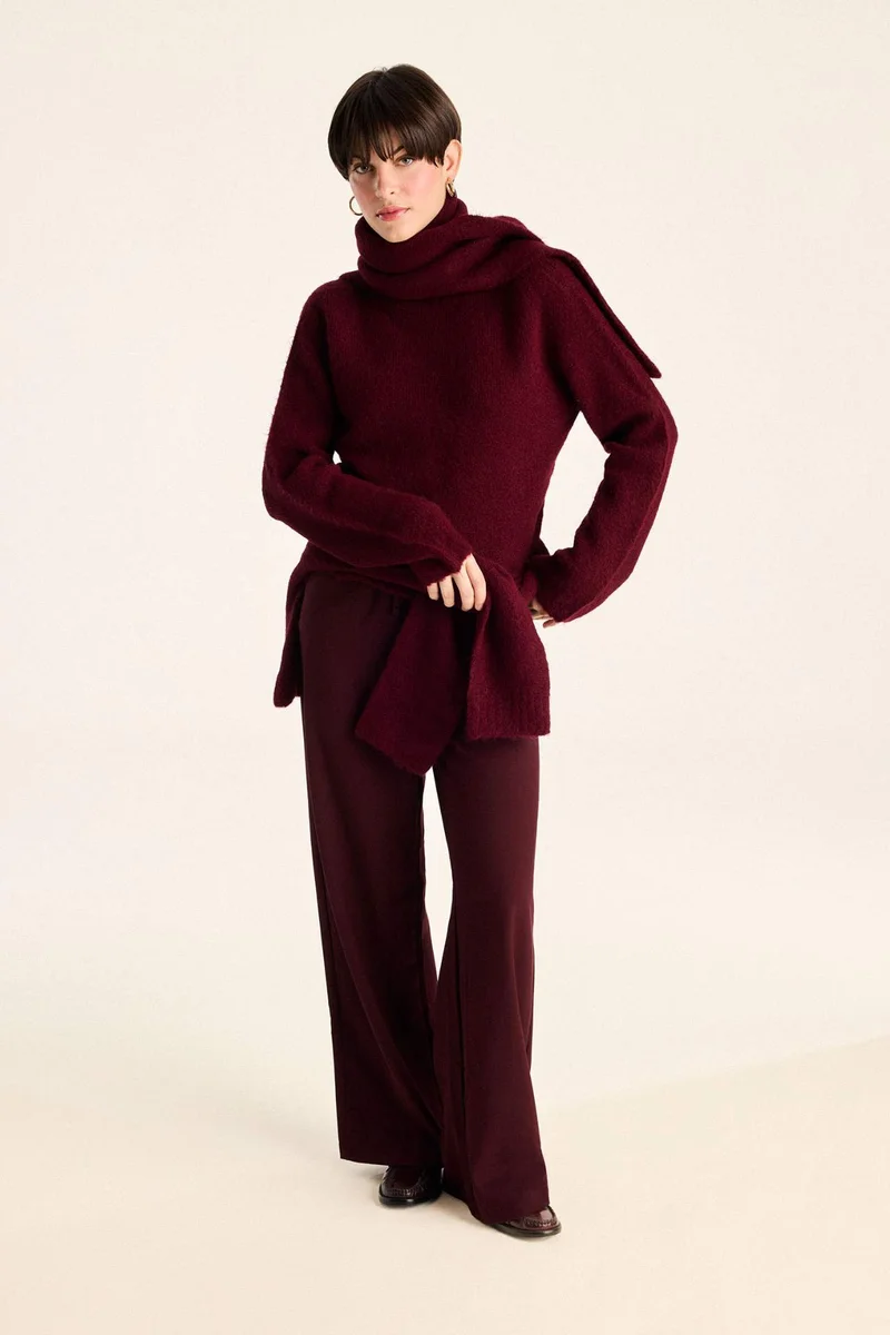 ديفاكتو Regular Fit Half Turtleneck Pullover
