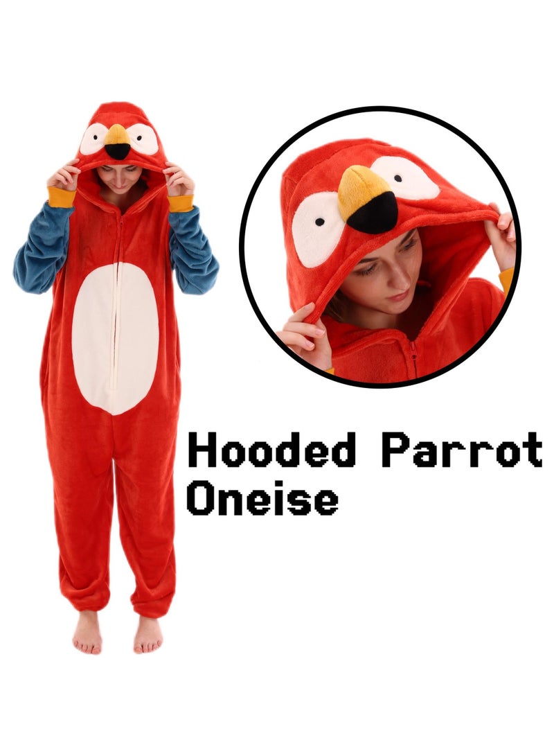 Snug Fit Unisex Adult Onesie Pajamas,  Cosplay Animal One Piece Halloween Costume Sleepwear Homewear  - Image 2