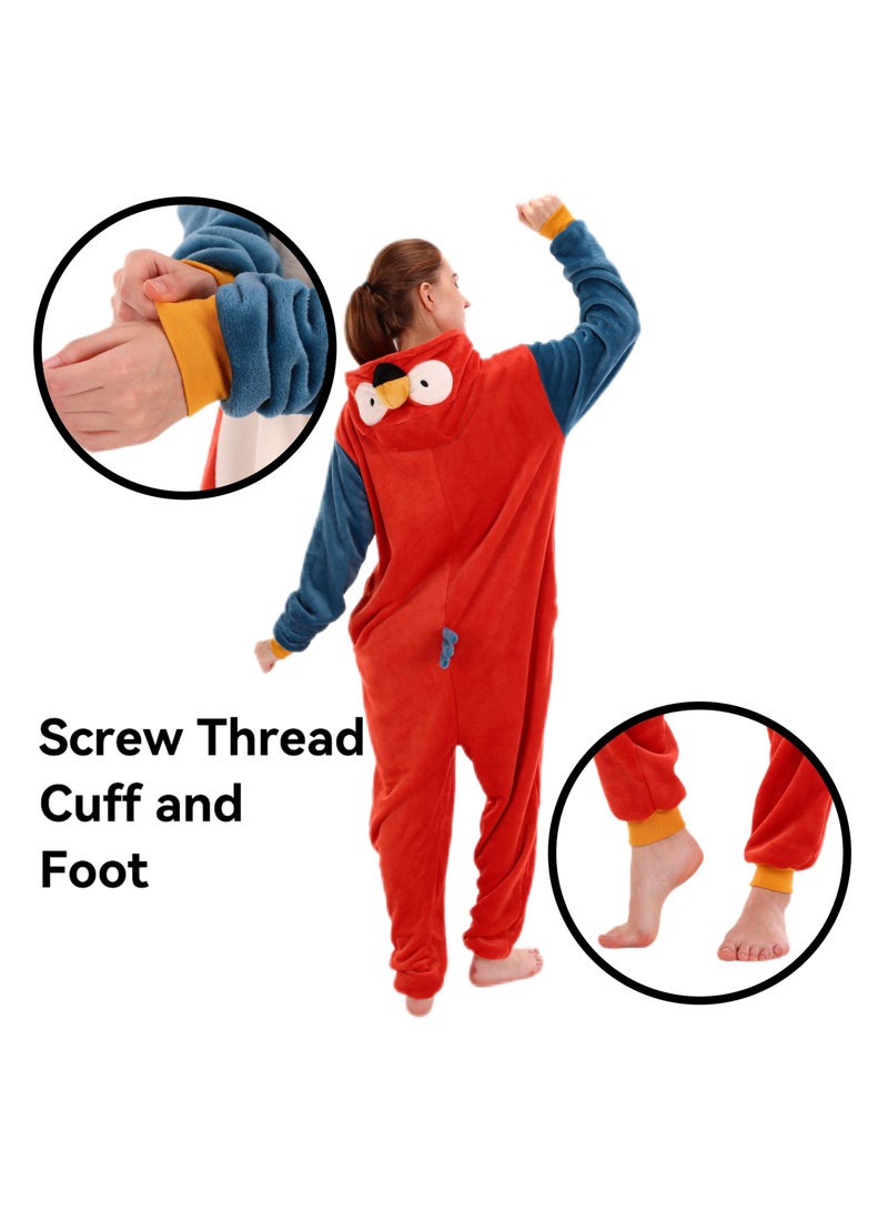 Snug Fit Unisex Adult Onesie Pajamas,  Cosplay Animal One Piece Halloween Costume Sleepwear Homewear  - Image 5