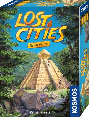 Kosmos Lost Cities: Roll & Write | A Family Friendly Game from Kosmos Games |by Reiner Knizia | for 2 to 5 Players, Ages 8 and up - Image 1