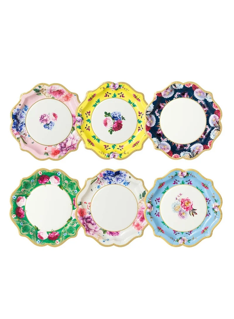 Talking Tables Truly Scrumptious Medium Plates 6 different designs 12 Pack