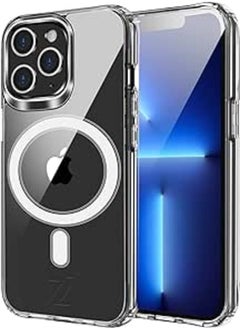 iPhone Clear Magnetic Case TPU + Acrylic Back Designed For MagSafe Chargers Hard Cover For iPhone 12/12 Pro / 12 Pro Max Fully Protection Anti-Damage And Anti-Scratches (iPhone 13 Pro)