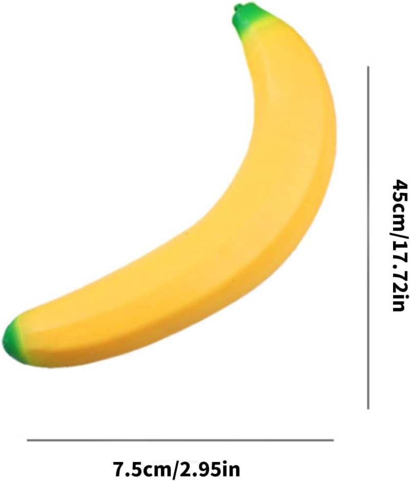Giant Banana Squishy 45cm Yellow Giant Size For Maximum Sensory Input - Durable Slow-Rising Foam Stress Toy for Office, Travel, Kids And Adults - Image 4