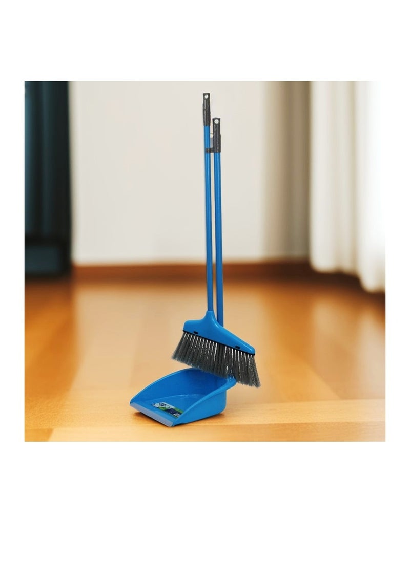 Clean and Care Dustpan with Broom Set Long Handle Household Cleaning tools Home Kitchen Stand up broom Sweeping Floor Assorted Color - pzsku/Z0E6C2A558DC30A008CC7Z/45/_/1717746532/c31f0563-dab2-4917-8651-ac136cd3cfb0