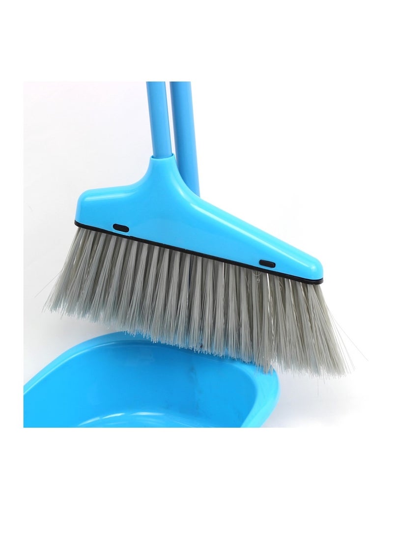 كلين and كير Clean and Care مجموعة مجرفة الغبار مع مكنسة بمقبض طويل أدوات التنظيف المنزلية للمطبخ المنزلي مكنسة قائمة لتنظيف الأرضيات بألوان متنوعة - Image 5