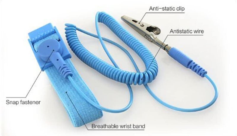 SCHOFIC 3-Layer 2 MM Anti-Static ESD Safe PVC Mat with Wrist Band & Button on All Four Corner (1Ft X 3.25Ft) - Image 4