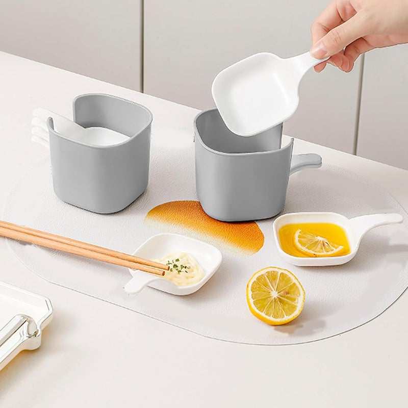 Family Size Condiment Serving Dishes Sturdy PP Stable Base Portable for Sauces Dressings Appetizer Presentation Shatterproofs Kitchen Accessories - Image 2