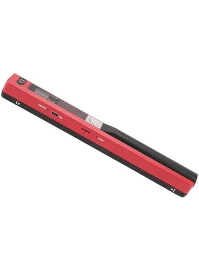 Aramox Red Portable Handheld Document Scanner 900 Dpi USB for Home Office A4 Size - Image 3