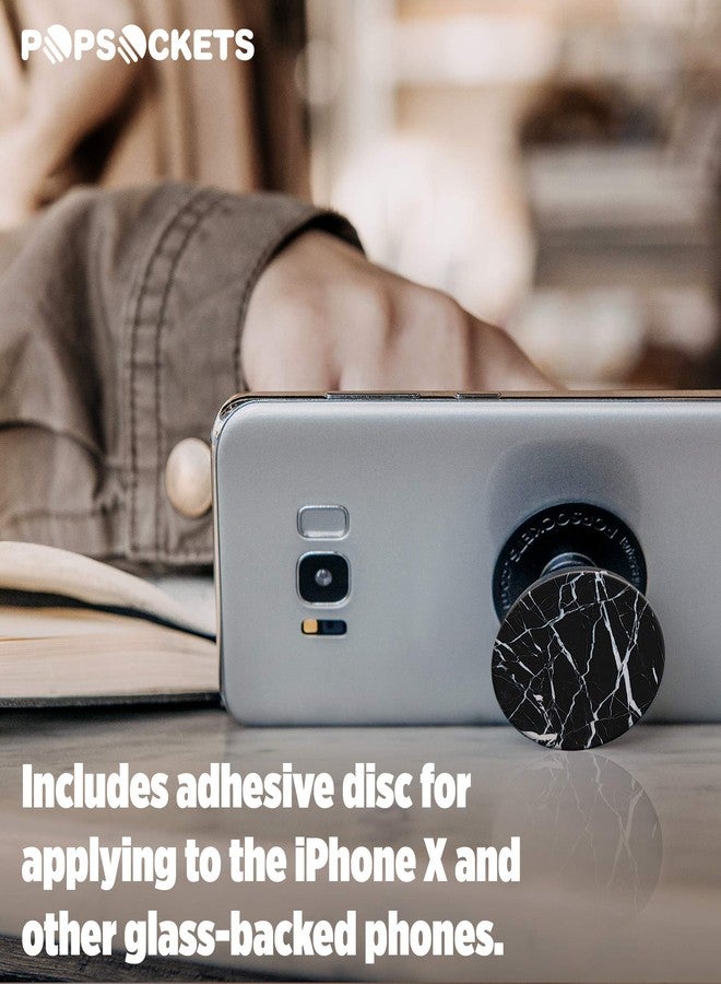 PopSockets: Collapsible Grip and Stand for Phones and Tablets - Black Marble - Image 5