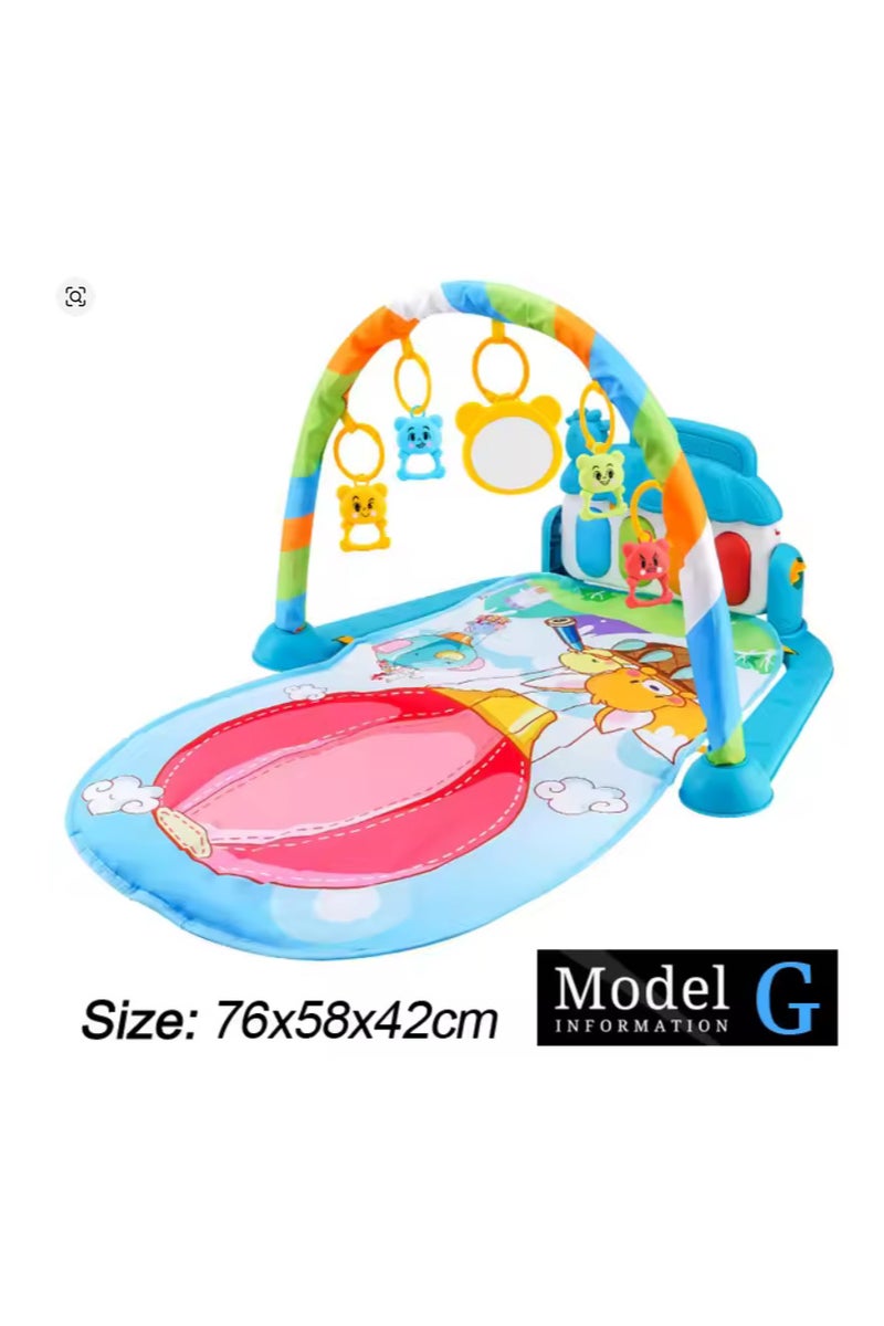 Large Baby Piano Mat with USB Charging by Mums Planet, Educational Musical Toys for Kids, Montessori Toys for Newborns, Valuable Gift for Kids _ Bed Toy _ Toys for Newborns _ Baby Toys _ Baby Play Mat _ Visual Stimulation Gift for Boys and Girls - Baby Play Mat - Image 1