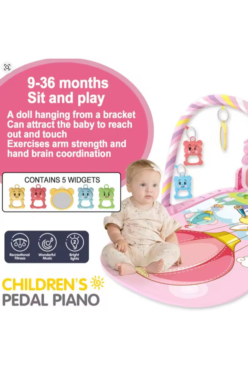 Large Baby Piano Mat with USB Charging by Mums Planet, Educational Musical Toys for Kids, Montessori Toys for Newborns, Valuable Gift for Kids _ Bed Toy _ Toys for Newborns _ Baby Toys _ Baby Play Mat _ Visual Stimulation Gift for Boys and Girls - Baby Play Mat - Image 2