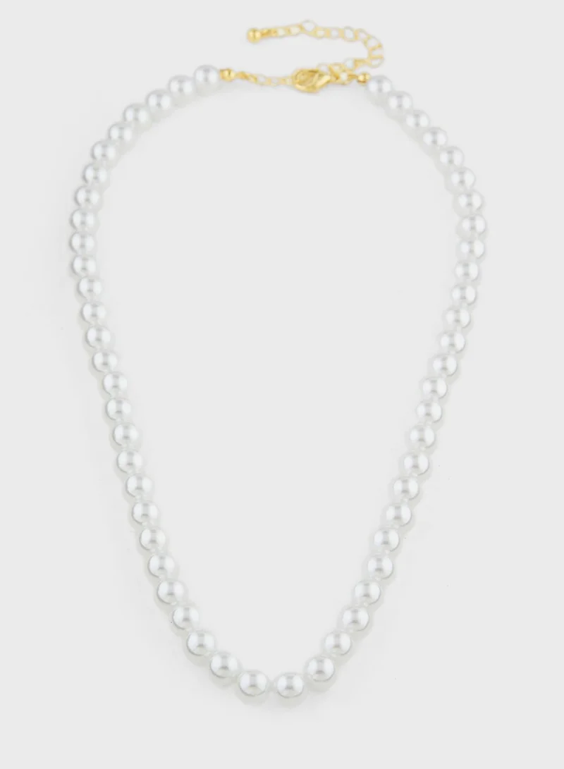 ايلا Pearl Necklace & Earring Set
