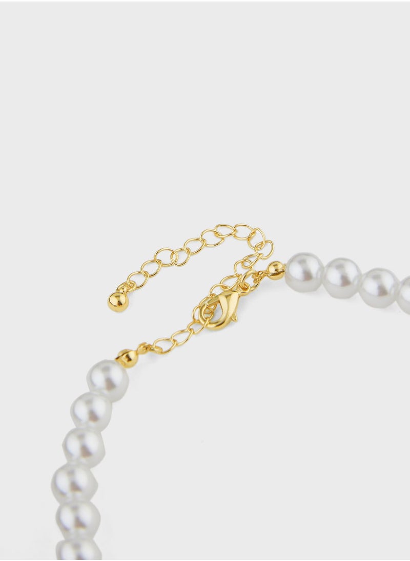 ELLA - Pearl Necklace & Earring Set - Image 1