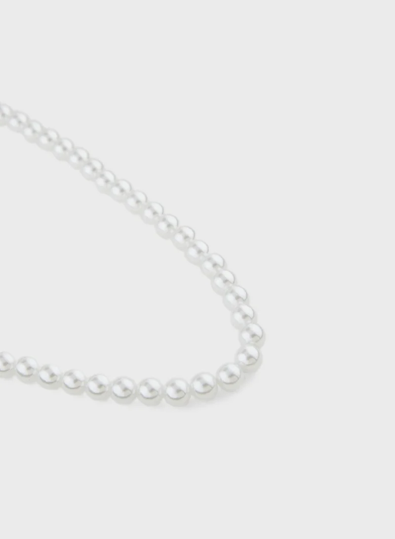 ايلا Pearl Necklace & Earring Set