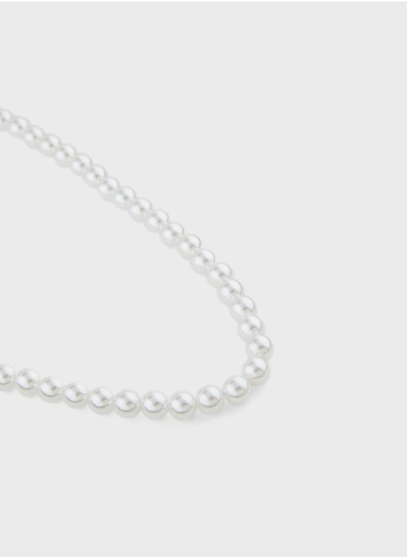 ELLA - Pearl Necklace & Earring Set - Image 1