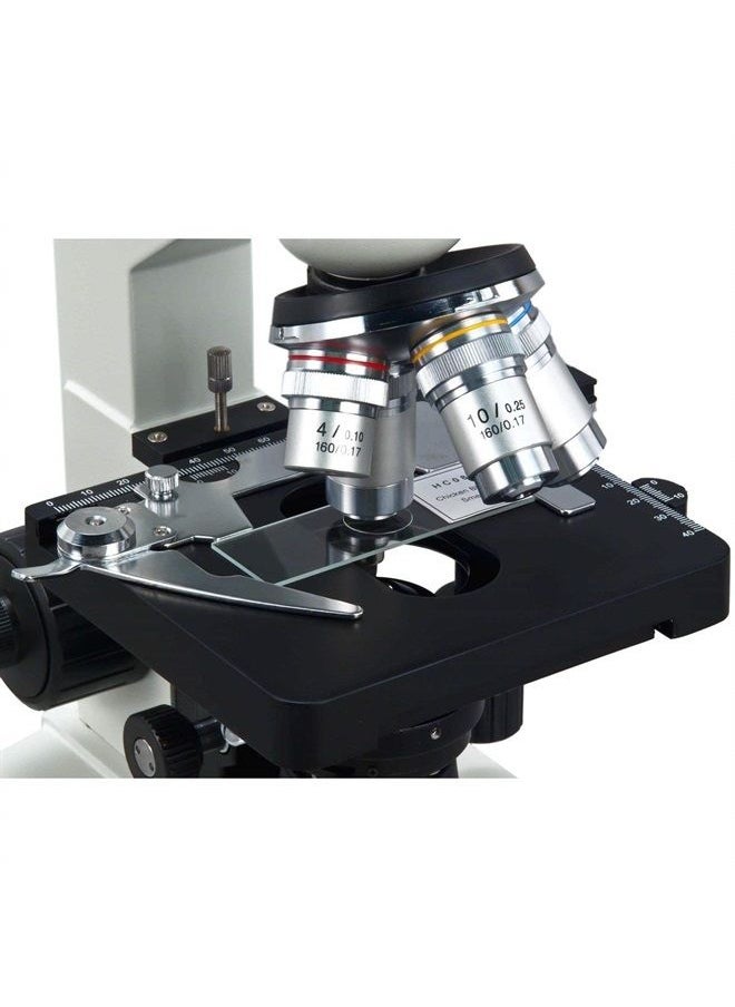 OMAX - 40X-2500X Digital Lab Trinocular Compound LED Microscope with USB Digital Camera and Double Layer Mechanical Stage (M83EZ-C02) - Image 1