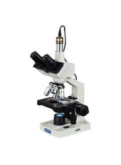 OMAX 40X-2500X Digital Lab Trinocular Compound LED Microscope with USB Digital Camera and Double Layer Mechanical Stage (M83EZ-C02)  - Image 2