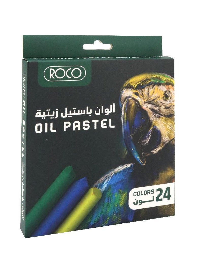روكو مجموعة ألوان باستيل زيتية من 24 لون - Image 1