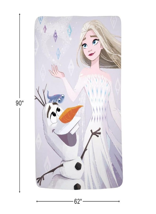 Franco بطانية ميكرو راشيل فائقة النعومة للأطفال من ديزني فروزن 2، 62 بوصة × 90 بوصة، منتج ديزني "رسمي" من فرانكو - Image 5