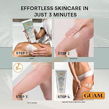 GUAM FIR Slimming Cellulite Cream for Thigh Buttocks 200ml Hot Tourmaline Skin Firming Cream LipoReducing Stubborn AntiCellulite Treatment Reduce Imperfections Improve Firmness Elasticity - Image 3