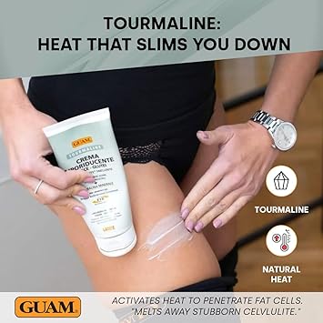 GUAM FIR Slimming Cellulite Cream for Thigh Buttocks 200ml Hot Tourmaline Skin Firming Cream LipoReducing Stubborn AntiCellulite Treatment Reduce Imperfections Improve Firmness Elasticity - Image 4