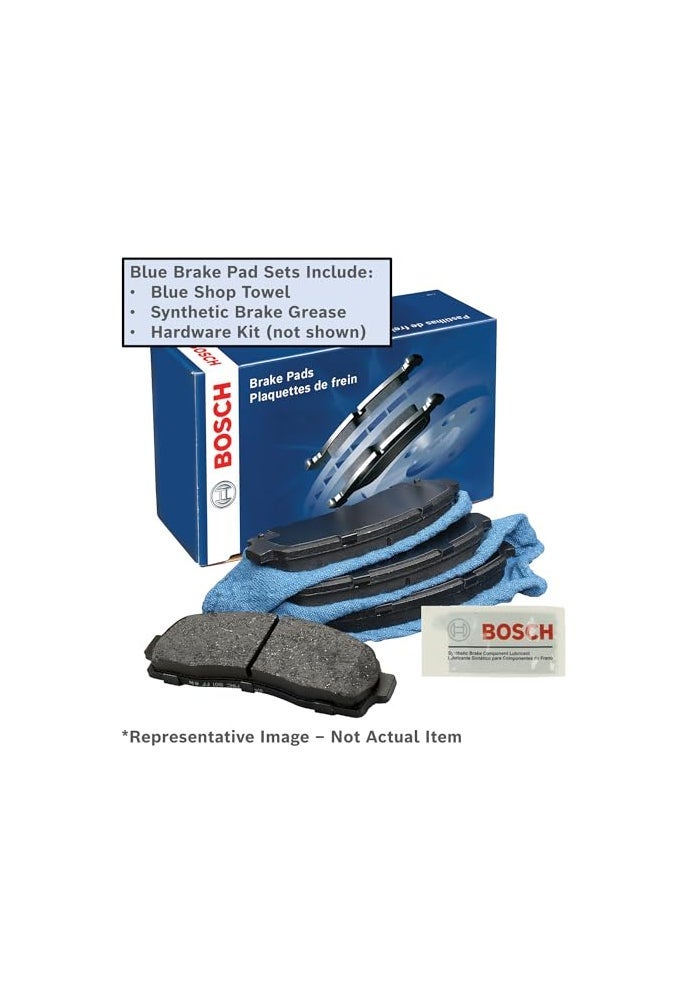 BOSCH BE1543H Blue Ceramic Disc Brake Pad Set With Hardware Compatible With Select Hyundai Elantra Elantra Coupe Elantra GT Kia Forte Forte Koup Forte5 FRONT - Image 4