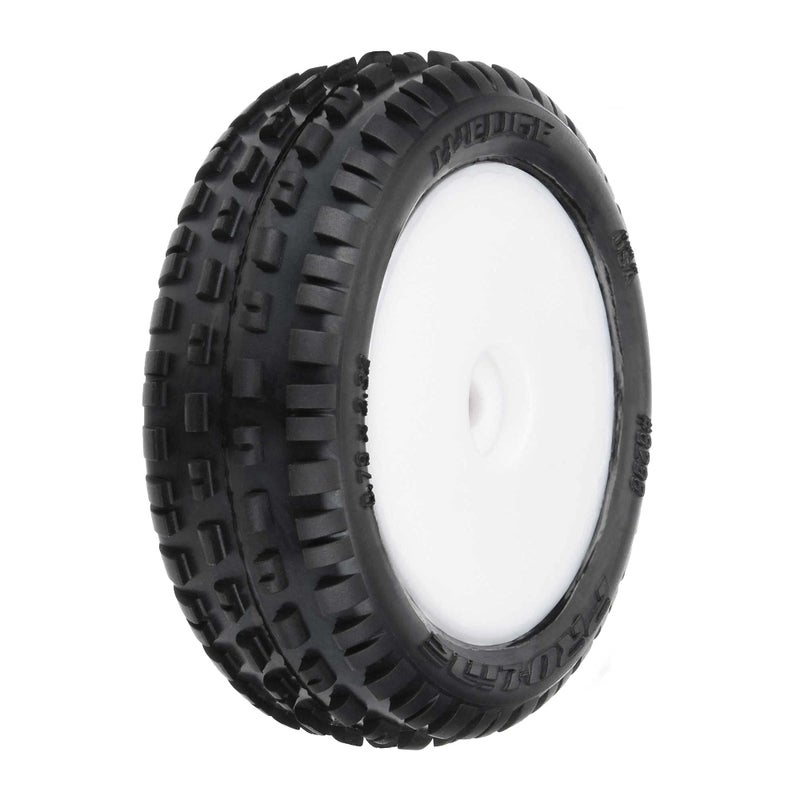 Pro-line Racing Wedge Carpet Tires MTD White Mini-B Front PRO829813 RC Tire - Image 1