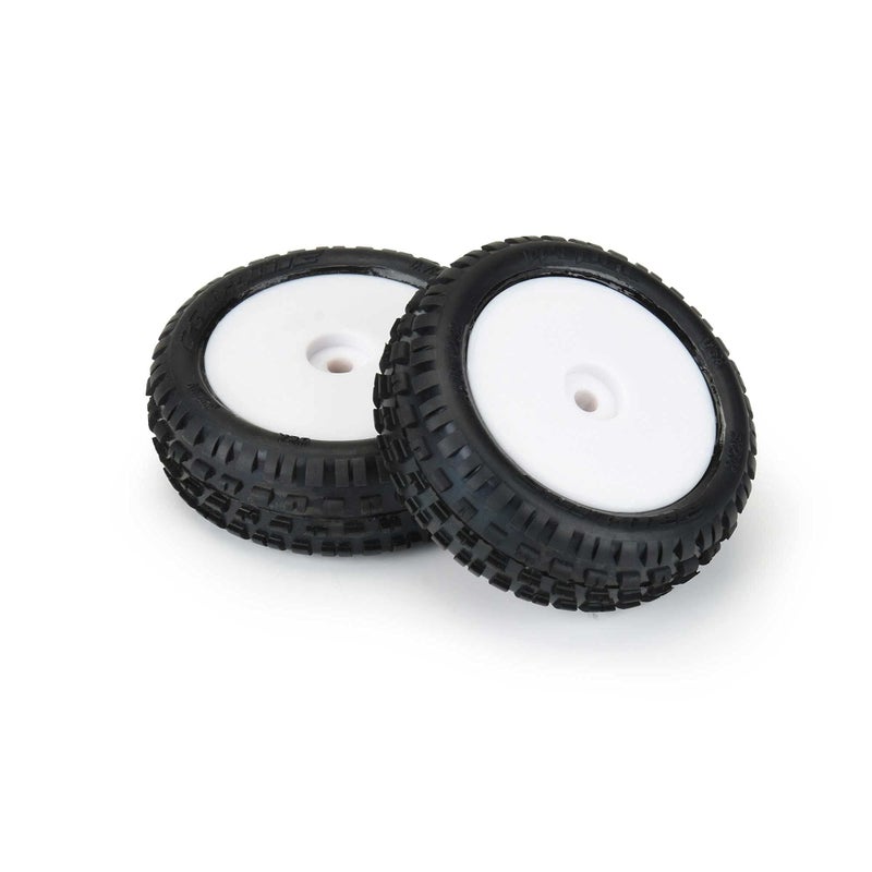 Pro-line Racing Wedge Carpet Tires MTD White Mini-B Front PRO829813 RC Tire - Image 3