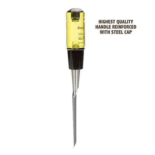 Buck Bros. Buck Brothers 120105BC 3/4" Wood Chisel Made in USA, For Paring and Finishing Cuts in Carpentry and Woodworking, Tempered Tool Steel Blade, Mallet-Safe Handle - Image 3