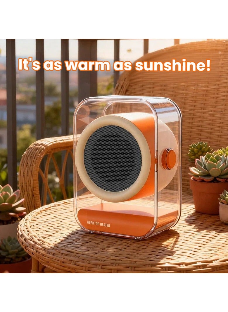 عام **مدفأة مكتبية مع قابس بريطاني - تدفئة بزاوية واسعة قابلة للتعديل 90 درجة، حماية من السخونة الزائدة، مدفأة كهربائية مضغوطة للمنزل والمكتب** - Image 2