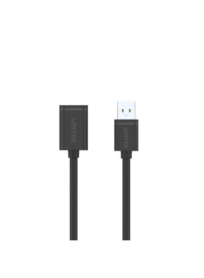 Unitek USB 2.0 Extension Cable – 1 Meter High-Speed USB-A Male to Female Extension Cord, Supports Data Transfer up to 480Mbps, Durable and Compact Design for PC, Laptop, Printer, and USB Peripherals – Black - Image 3