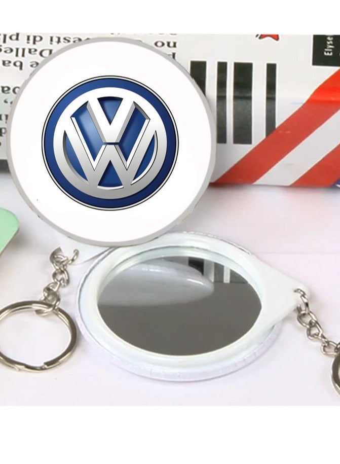 في دبليو سلسلة مفاتيح بتصميم سيارة فوكس فيوجن أنيقة وحديثة إكسسوار سيارة رائع وهدية جميلة