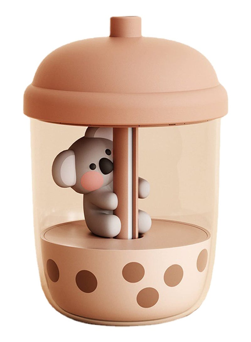 SYOSI SYOSI Lovely Portable Humidifier, Mini Cool Mist Humidifier with Koala Theme, USB Personal Humidifier Auto Shut Off, Ultra Quiet (450ml)  - Image 1