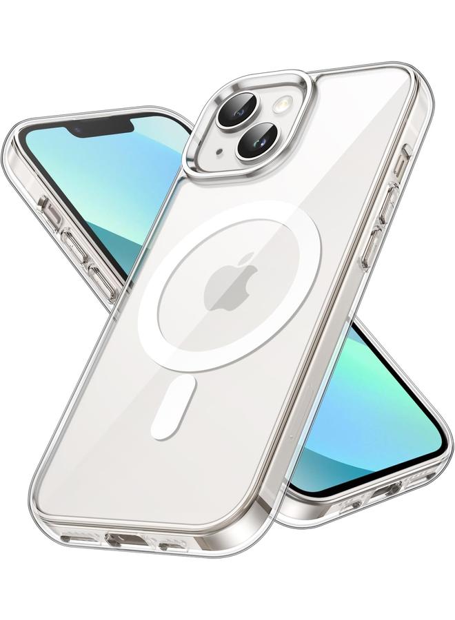 جي تيك جراب مغناطيسي لهاتف Iphone 13 Mini مقاس 5.4 بوصة متوافق مع الشحن اللاسلكي Magsafe غطاء ممتص للصدمات للهاتف مضاد للخدش شفاف - Image 1