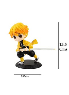 Trunkin Trunkin Demon Slayer Zenitsu Agatsuma Kimetsu No Yaiba Action Figure Height 13.5 cm Multicolor PVC Figurine to be Assembled (No Box)  - Image 2