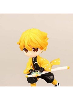 Trunkin Trunkin Demon Slayer Zenitsu Agatsuma Kimetsu No Yaiba Action Figure Height 13.5 cm Multicolor PVC Figurine to be Assembled (No Box)  - Image 3