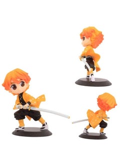 Trunkin Trunkin Demon Slayer Zenitsu Agatsuma Kimetsu No Yaiba Action Figure Height 13.5 cm Multicolor PVC Figurine to be Assembled (No Box)  - Image 1