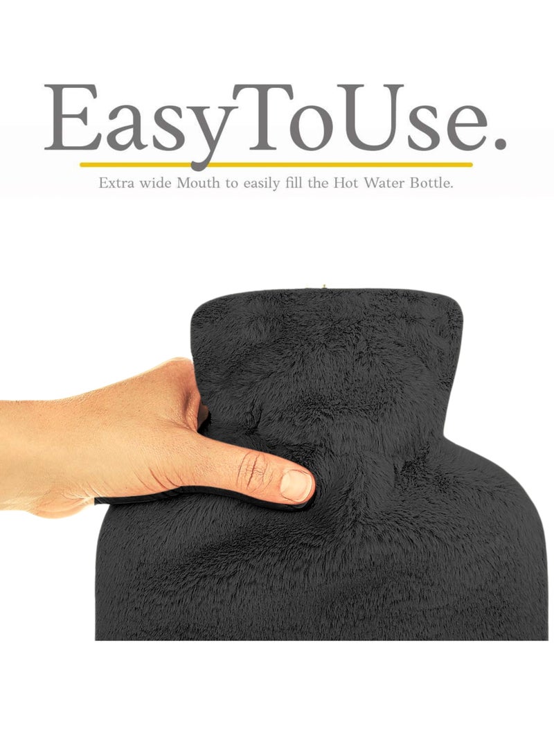 Mini Hot Rubber Water Bag with Protection Cloth Cover - Image 2